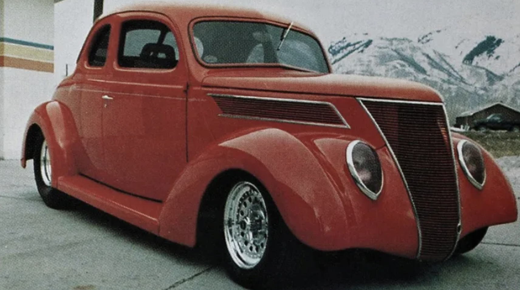 Dan Daniels and Angela Tremonte’s red 1937 Ford